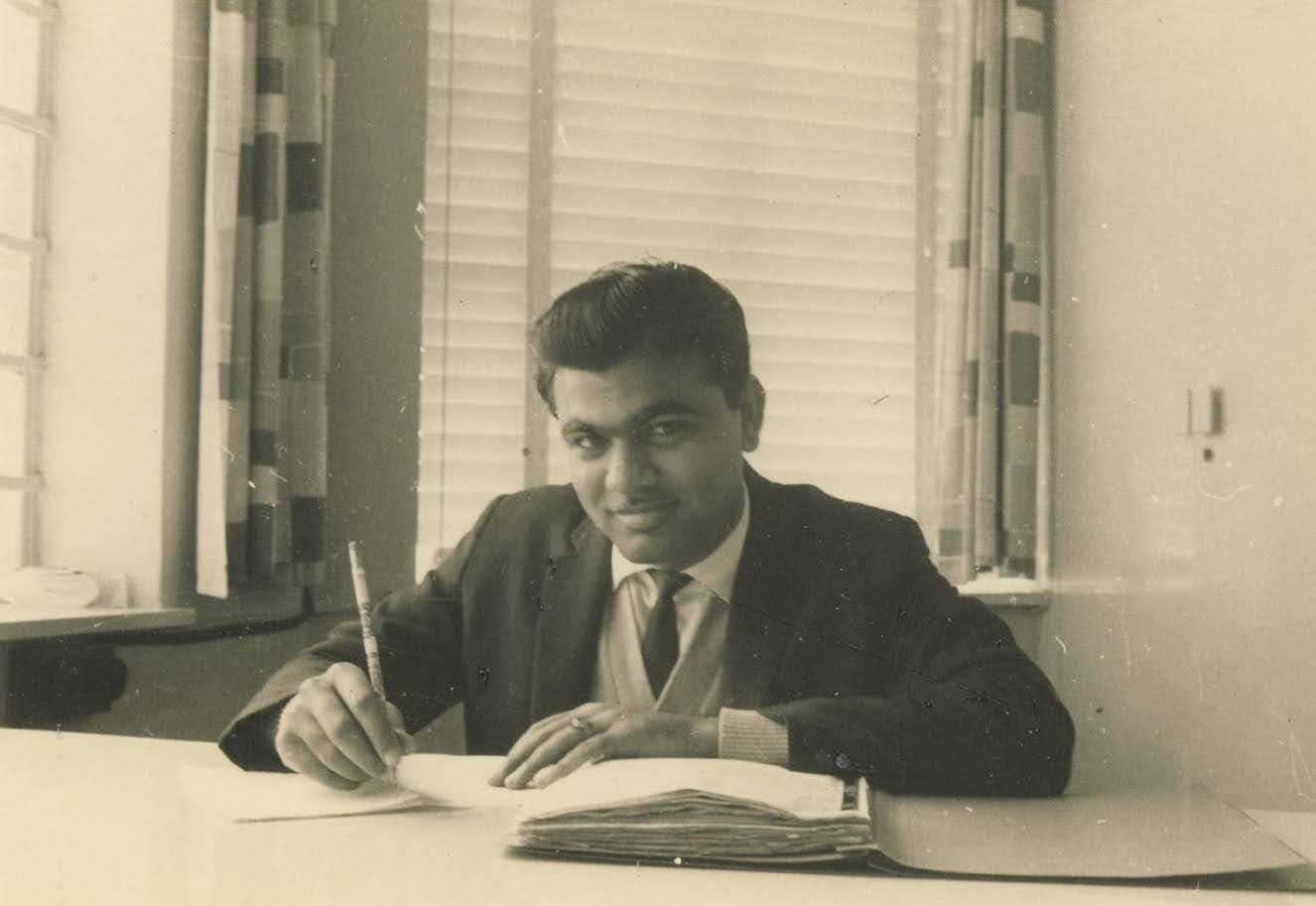 Bhimraj Kothari at his Hong Kong trading office