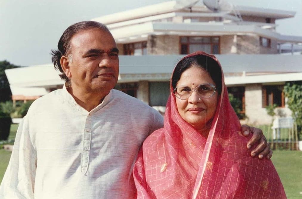 Bhimraj and Kamlawati Kothari at the Kothari House
